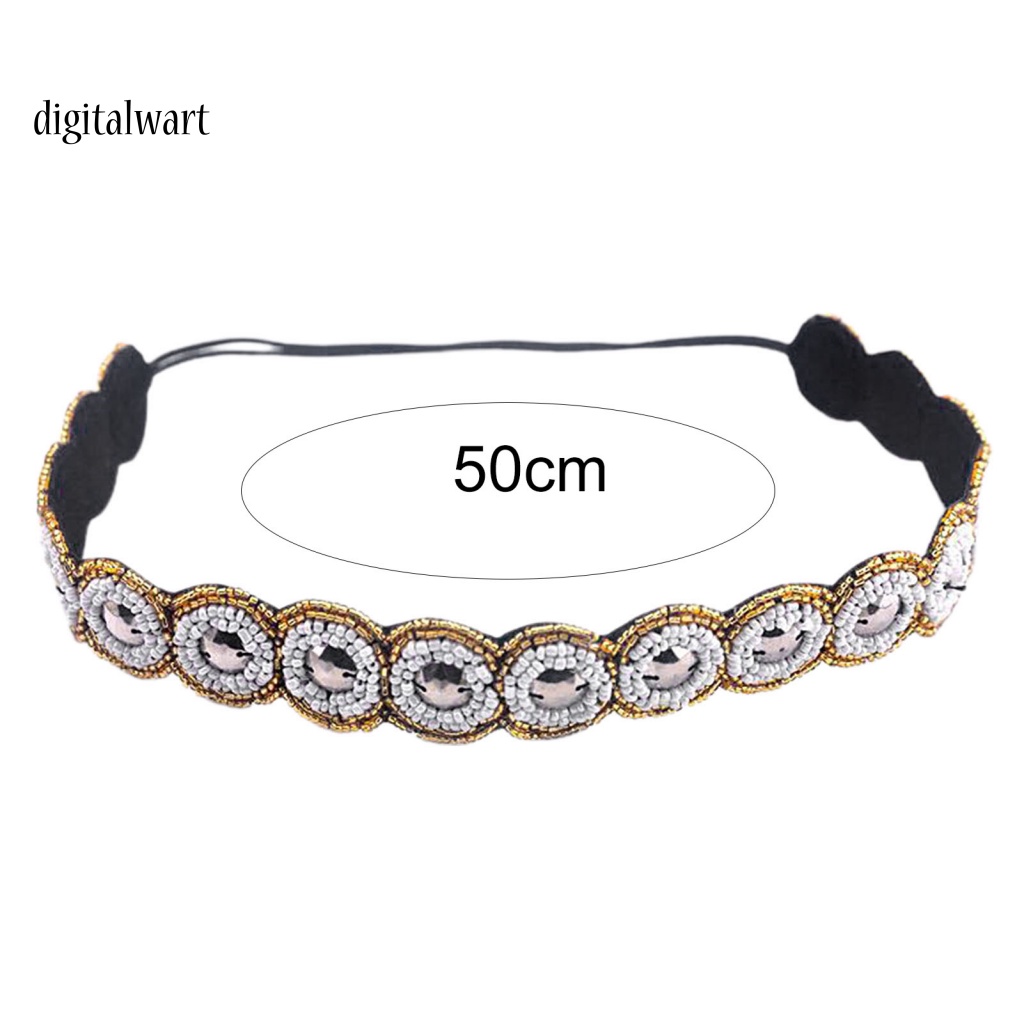 Kỹ Thuật Số| Băng Đô Co Giãn Đính Đá Thời Trang Cho Nữ