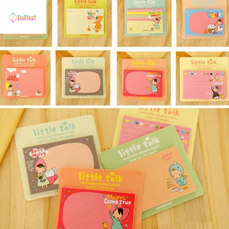 💜Giấy note hình chữ nhật hoạt hình cute, giấy ghi chú dễ thương đồ dùng học tập làm quà tặng học sinh giá rẻ