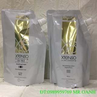 KEM UỐN / DUỖI TÓC L’Oréal X-TENSO OLEOSHAPE 400mlx2 ( New)