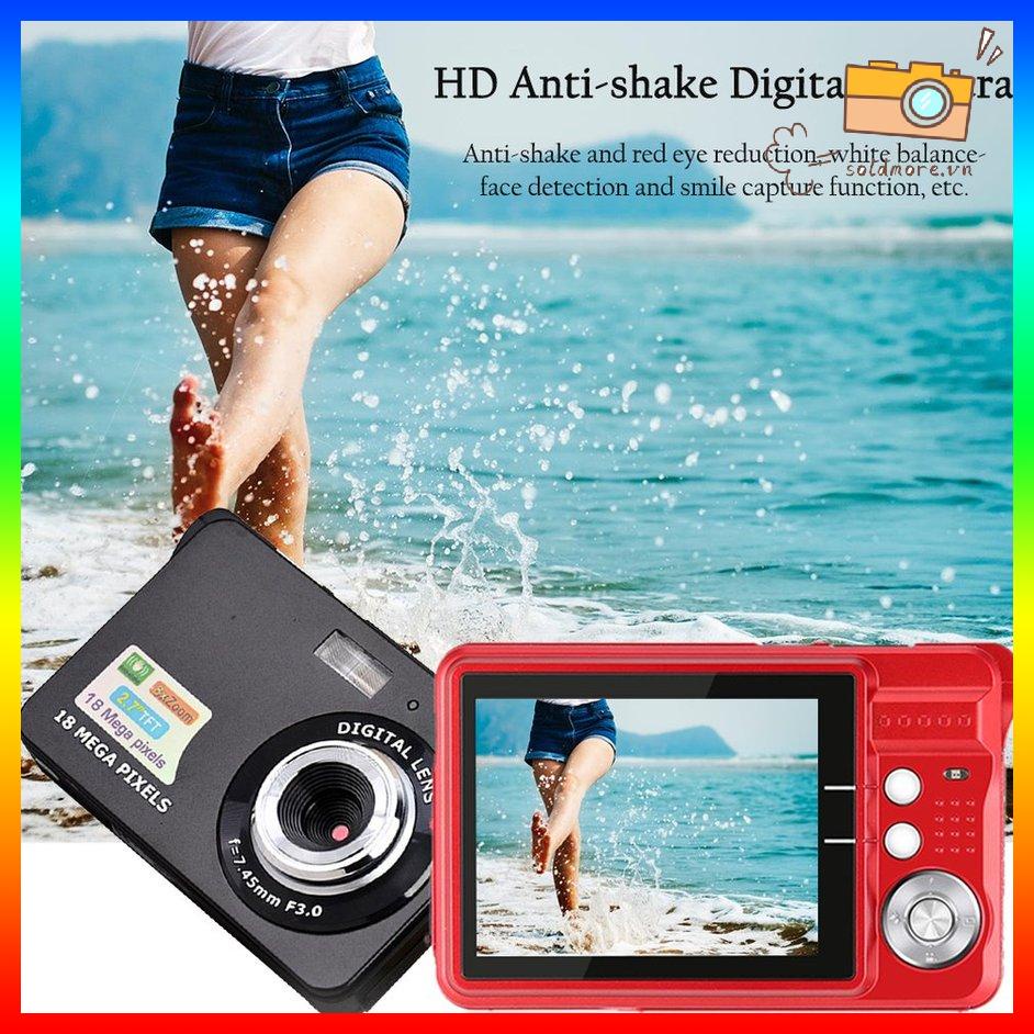 Màn hình LCD TFT 2,7 inch Máy ảnh kỹ thuật số chống rung 18MP 720P 8x Zoom HD