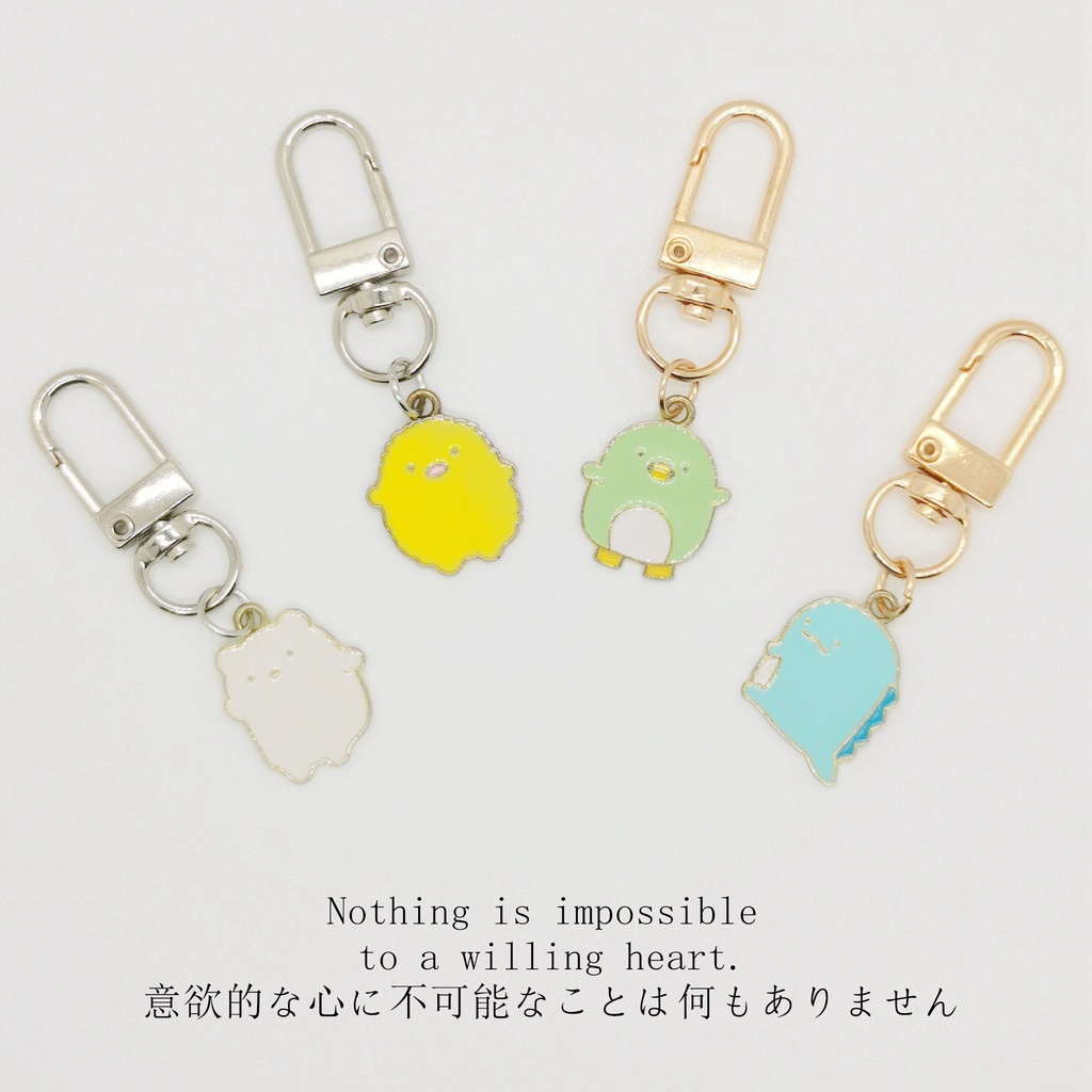 Móc Khóa Hình Chim Cánh Cụt Sumikkogurashi Dễ Thương Bằng Kim Loại Phong Cách Hàn Quốc