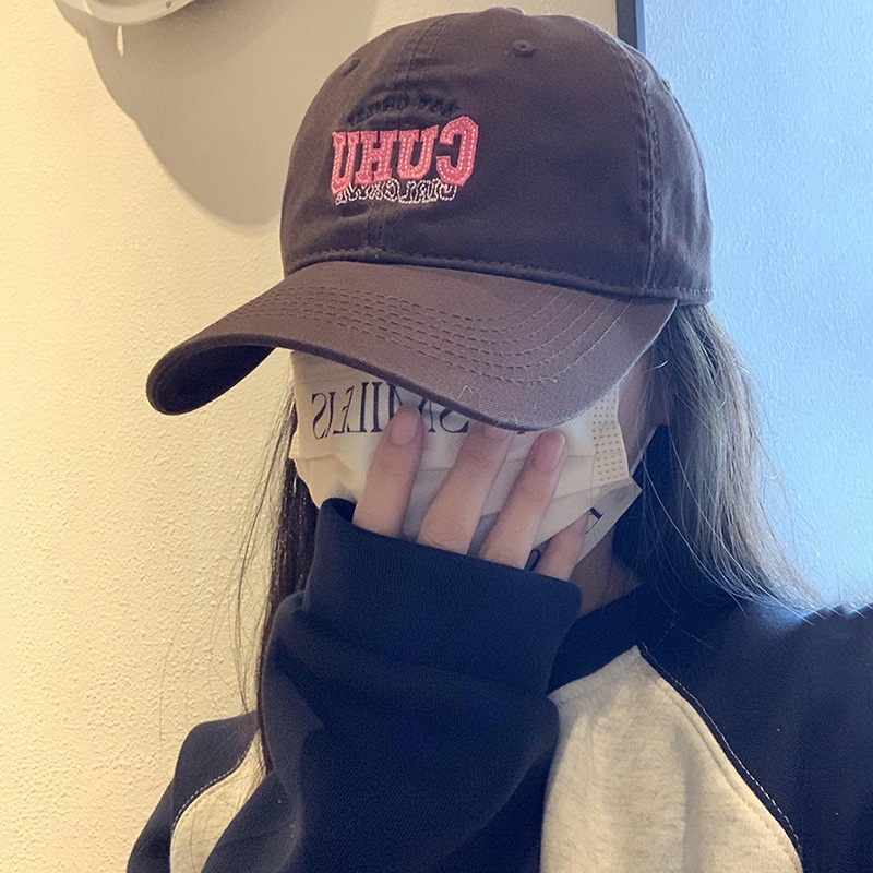 Mũ Lưỡi Trai Mềm Thêu Chữ Phong Cách Hàn Quốc Thời Trang Mùa Hè Cho Nữ