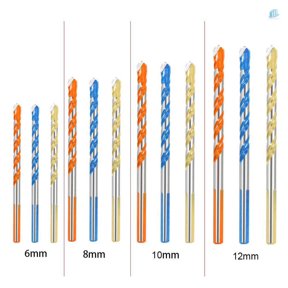 1 Mũi Khoan Xoắn Bằng Sứ / Kính / Gốm Đa Năng 4 Màu Tùy Chọn