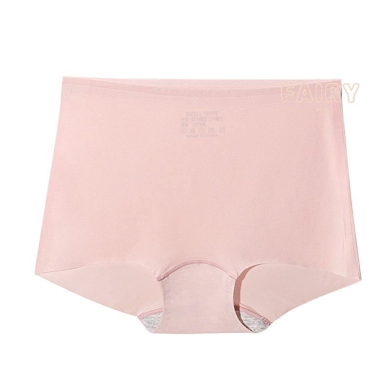 Quần Lót boxer Lưng Cao Chất Liệu cotton Lụa Mát Kháng Khuẩn size Lớn Thời Trang Quyến Rũ Cho Nữ