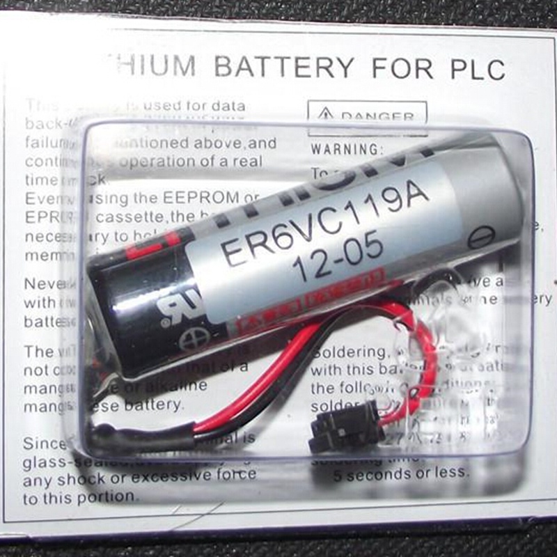 HY 2 chiếc MR-J3BAT Pin Lithium Servo 3.6V ER6VC119A B Pin PLC