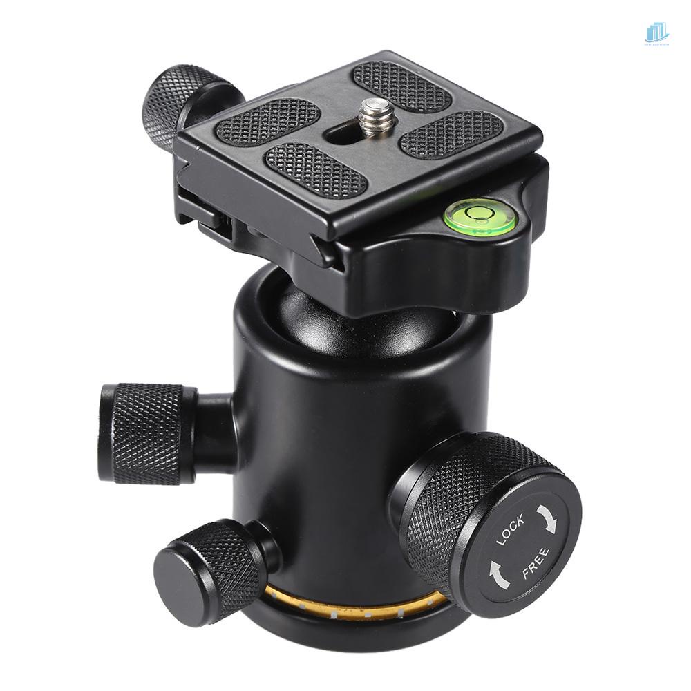 Đĩa Đầu Bi Andoer Bằng Hợp Kim Nhôm Tải Trọng Tối Đa 3KG Với Tấm Tháo Lắp Nhanh Ốc Vít 1 / 4 &quot;Cho Chân Máy Ảnh Tripod