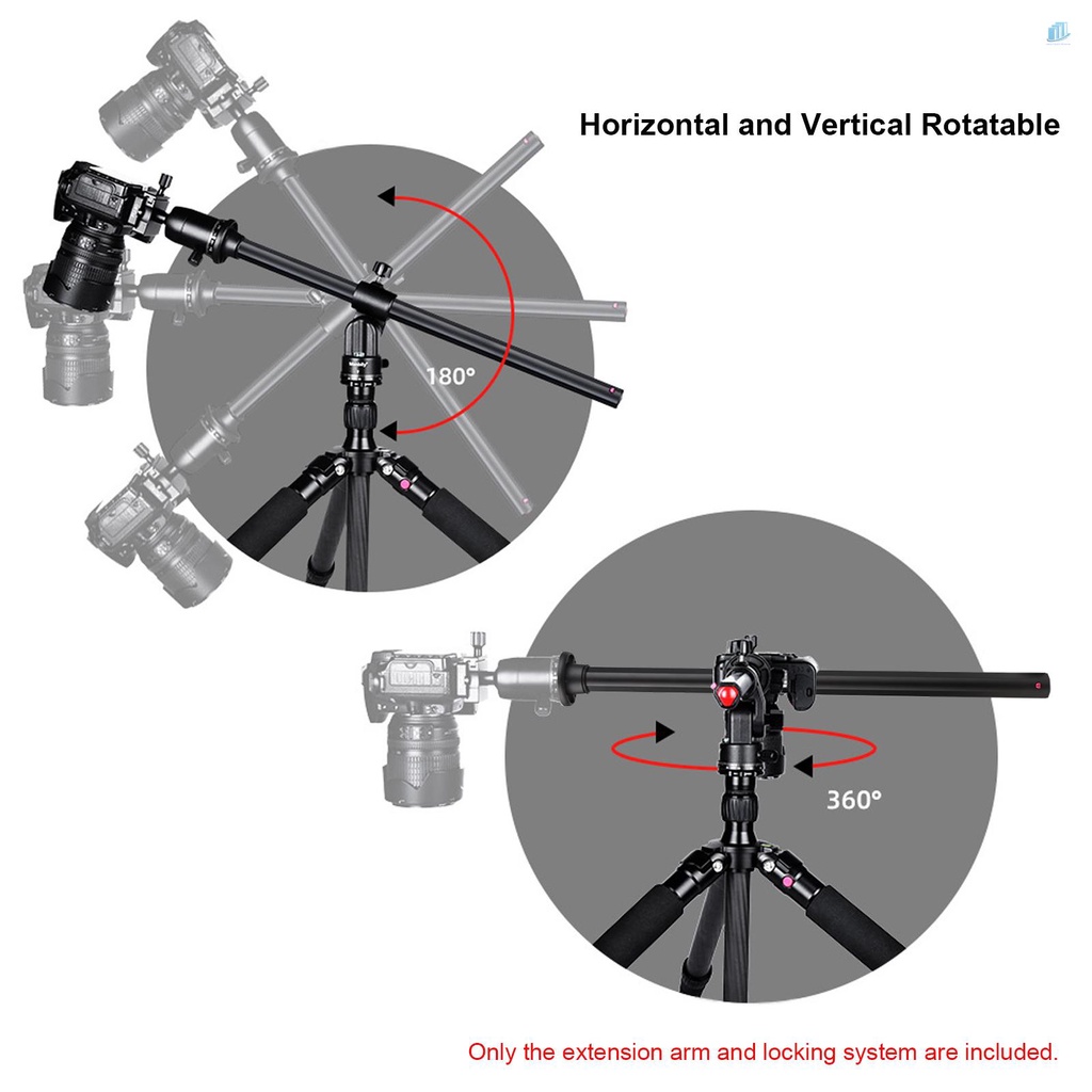 Gậy Ba Chân Có Thể Xoay ZW-02 Mở Rộng Kèm Hệ Thống Khóa Chịu Tải 10KG Cho Studio Chụp Ảnh