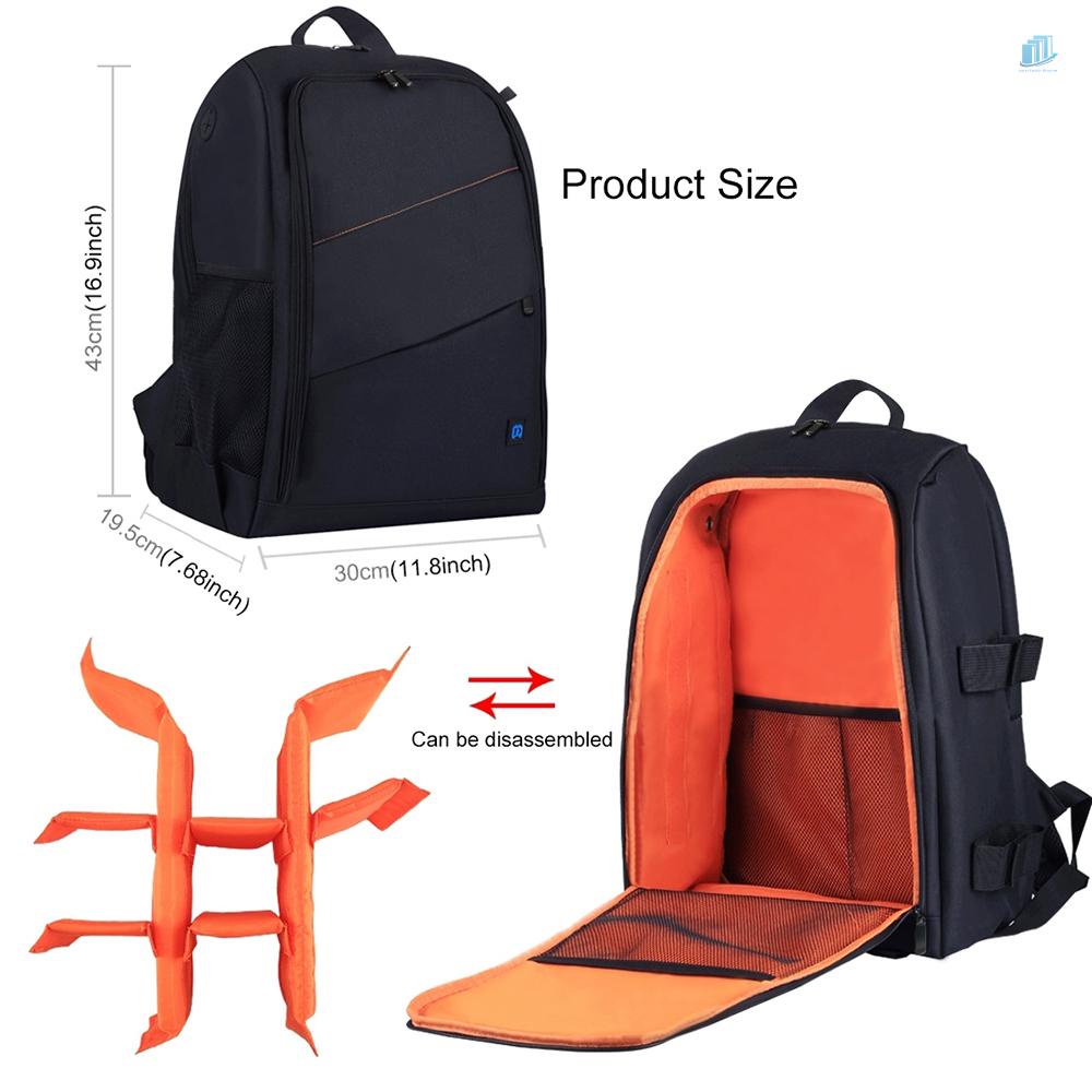 PULUZ Ba Lô Đeo Vai Hai Dây Chống Trầy Xước Cho Máy Ảnh DSLR