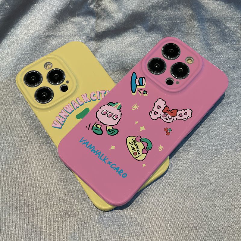 Ốp Điện Thoại Màu Kẹo Phong Cách Retro Cho Iphone 8 13Plus 11Promax 7 14 Xr 12 / xs 8IFR