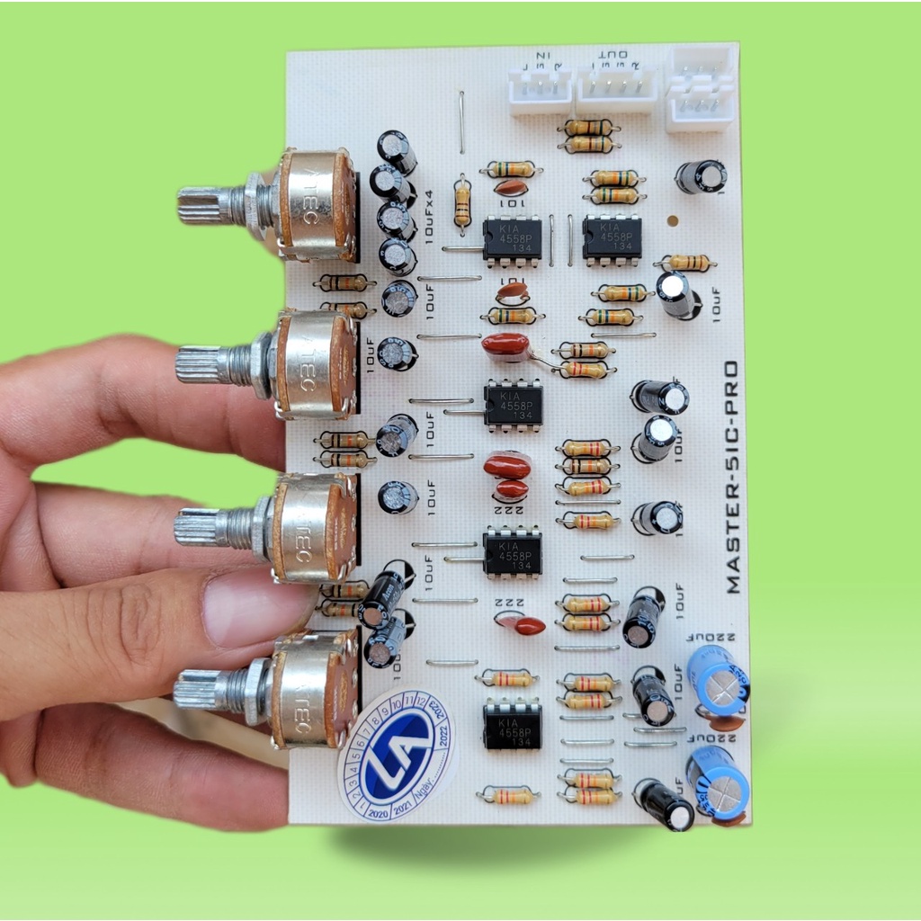 Mạch Mater 5ic Mạch chỉnh Bass Treble Mid nguồn đôi +-12v đến +-15v