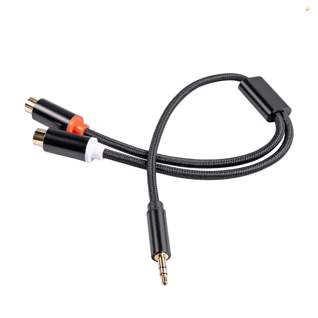 Cáp Âm Thanh 3.5mm ĐầU CắM Sang Lỗ CắM RCA 1 / 8 Inch Sang ĐầU CắM RCA Mạ VàNg 1Ft Chuyên DụNg Cho PC TV DVD MP3