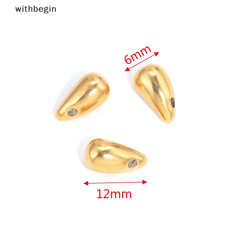 Mặt Vòng cổ / Bông Tai Hình Giọt Nước Bằng Thép Không Gỉ DIY