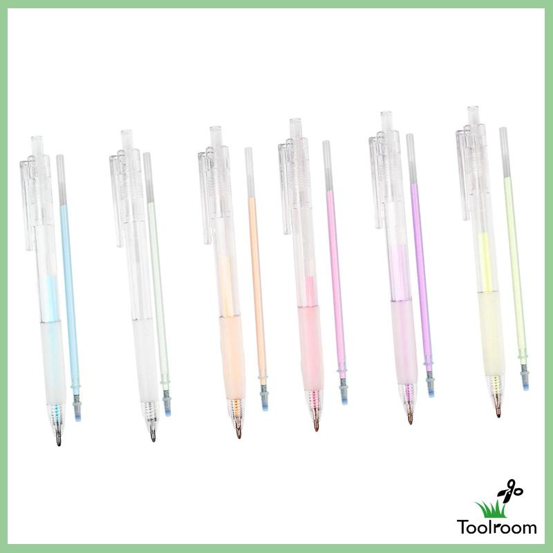 Set 6 Bút Nhấn Khô Nhanh Kèm Ruột Bút Thay Thế Trang Trí