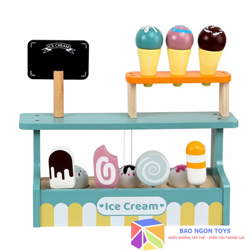 ĐỒ CHƠI NHẬP VAI VUI NHỘN MÁY LÀM KEM GIÚP BÉ PHÁT TRIỂN KỸ NĂNG NHẬP VAI VÀ GIẢI TRÍ CÙNG BẠN BÈ BAO NGON TOYS DG242