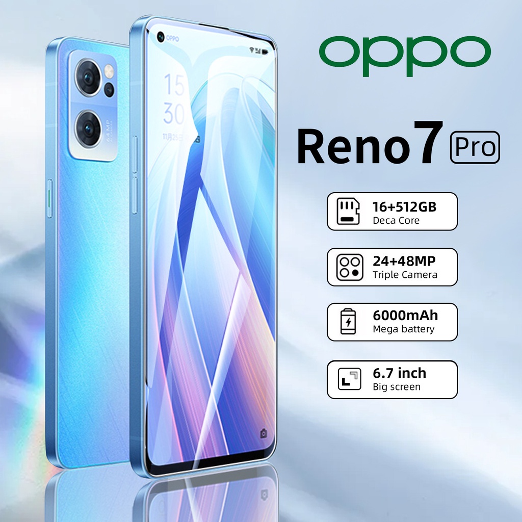 Điện thoại Reno7 Pro 16GB + 512GB YuanZhuang 6000mah OPPO điện thoại android COD điện thoại