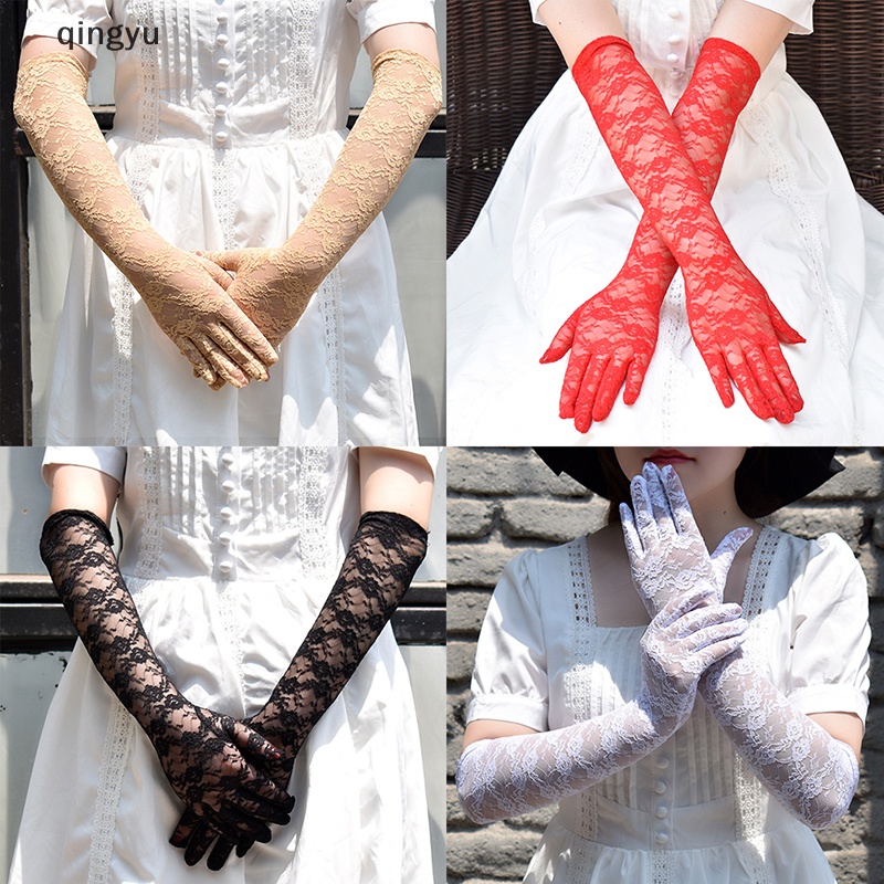 1 Đôi Găng Tay Lưới Dài Gợi Cảm Cho Nữ