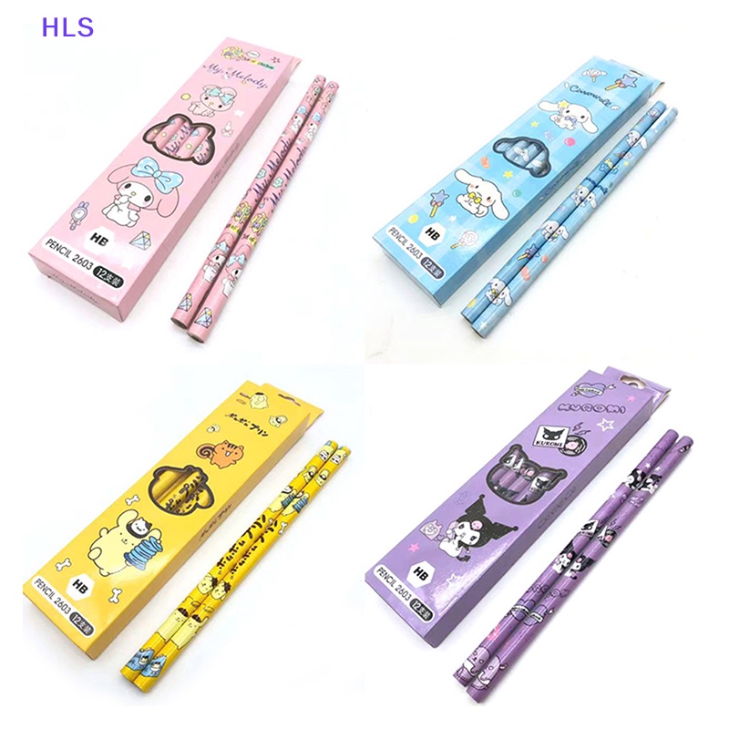 SANRIO Hộp Bút Chì In Họa Tiết Hoạt Hình My Melody Kuromi Dễ Thương