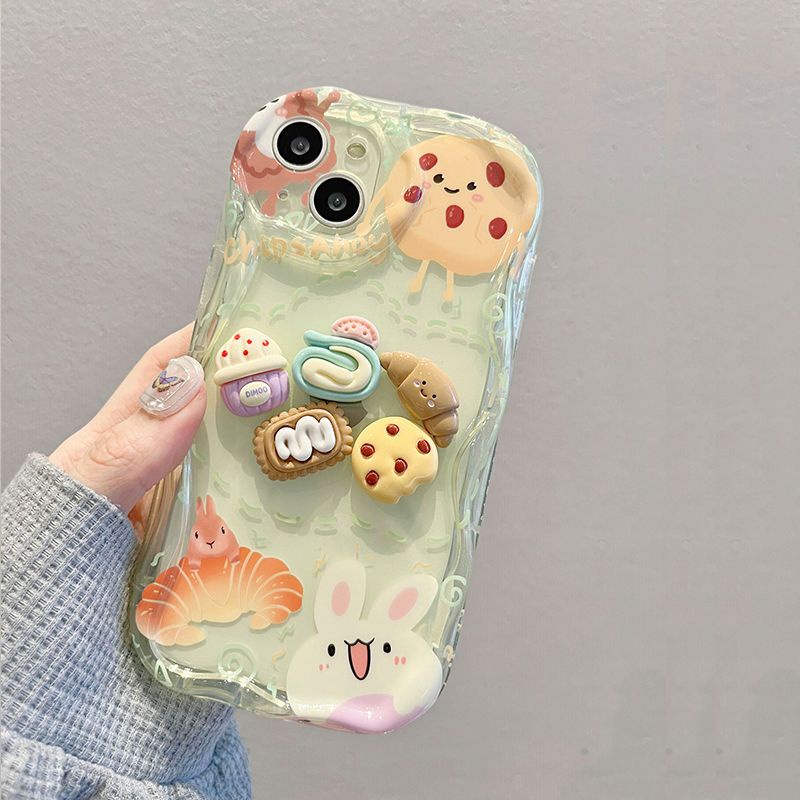 Ốp Điện Thoại Hình Bánh Mì Ba Chiều Cho Iphone 14promax 13 12 11promax 7 8plus X Xr