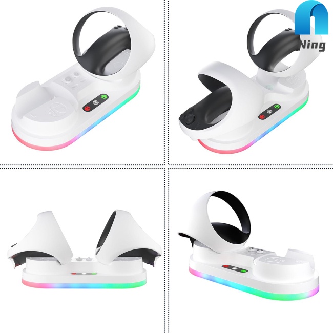 Đế Sạc Đứng Cầm Tay Chơi Game Ps Vr2 Có Đèn RGB