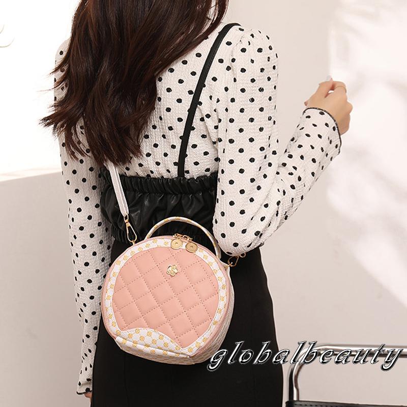 Túi Đeo Chéo Da PU Họa Tiết Kẻ Sọc Sức Chứa Lớn Có Khóa Kéo Dành Cho Nữ