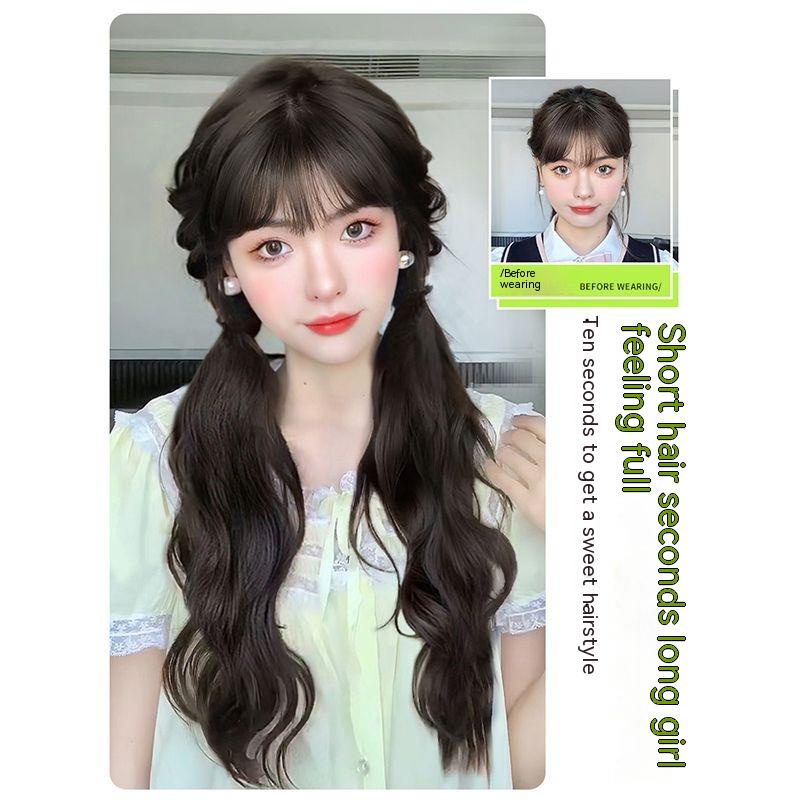 Tóc Giả Thắt Bím Đuôi Ngựa Dài Nhẹ Nhàng Tự Nhiên Dễ Thương Dành Cho Nữ