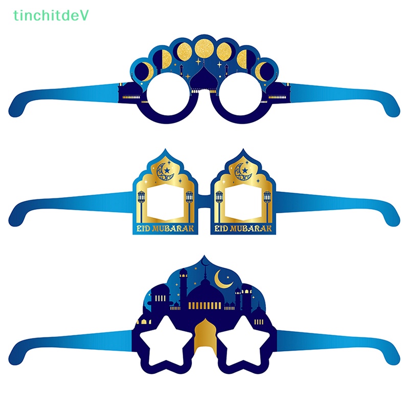 Bộ 6 Kính Giấy Chủ Đề Eid AL Adha Mubarak Vui Nhộn Dùng Trang Trí Tiệc