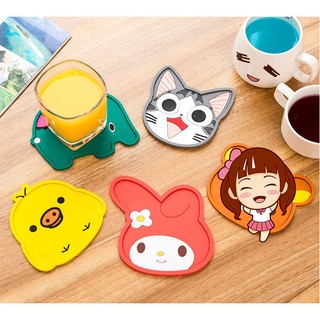 Miếng Lót Ly Hình Thú Bằng Silicon(GIAO HÌNH NGẪU NHIÊN)
