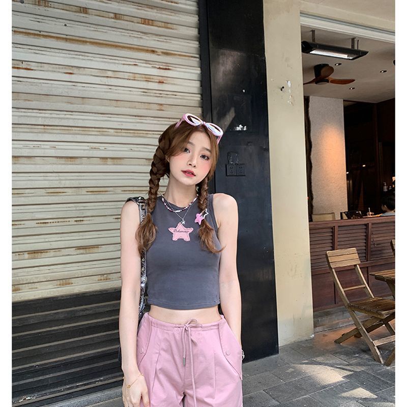 Áo Thun Cotton Nguyên Chất Dáng Ôm Phong Cách Mỹ Cho Nữ