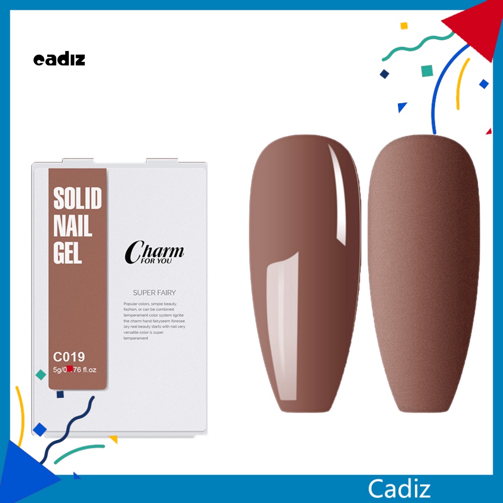 Bảng Màu Trang Trí Móng Nghệ Thuật 5g Màu Trơn Xinh Xắn