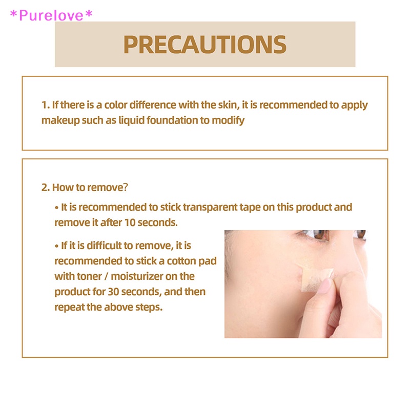 Set 60 Miếng Dán Che Khuyết Điểm Hình Xăm Chống Nước Tiện Dụng Mới