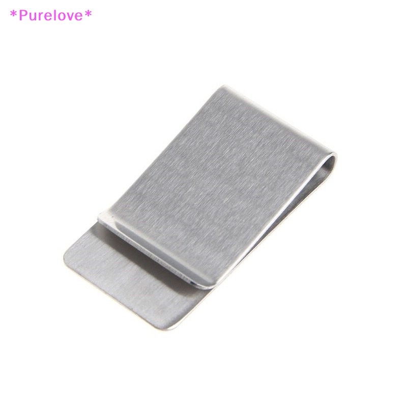Kẹp Giữ Tiền / Bút Bằng Thép Không Gỉ Thiết Kế Đơn Giản Thời Trang Cho Nam Và Nữ Mới