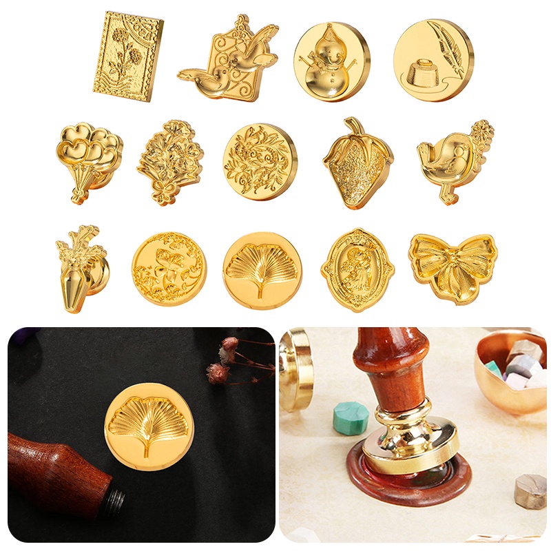 Đầu Đóng Dấu Sáp Niêm Phong Thiệp Mời Phong Cách Vintage