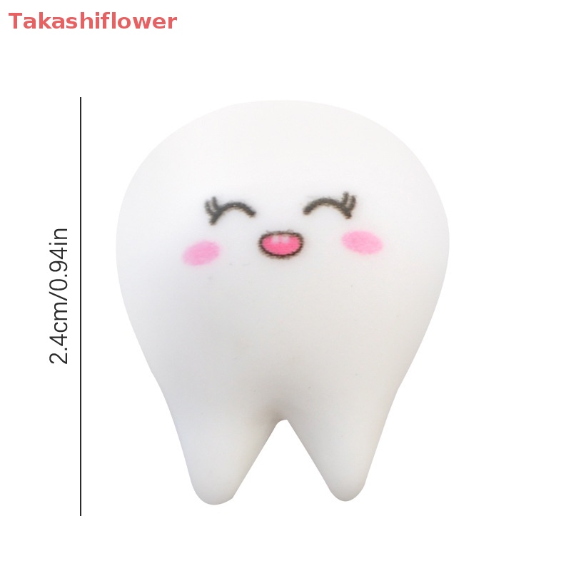 Set 8 Răng Nhựa Phát Quang Hình Biểu Tượng Cảm Xúc Dễ Thương Dùng Trang Trí