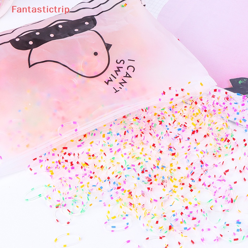 Set 1000 Dây Thun Cột Tóc Không Đau Dùng Một Lần Dành Cho Bé Gái