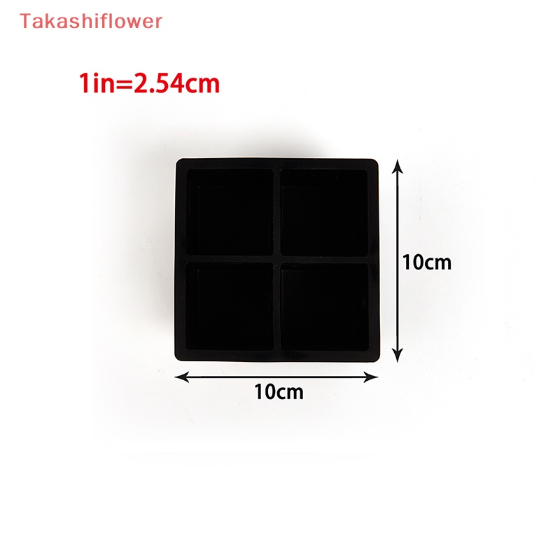 Khuôn Silicone Làm Đá Viên Uống Cocktail 4 Ngăn Tiện Lợi