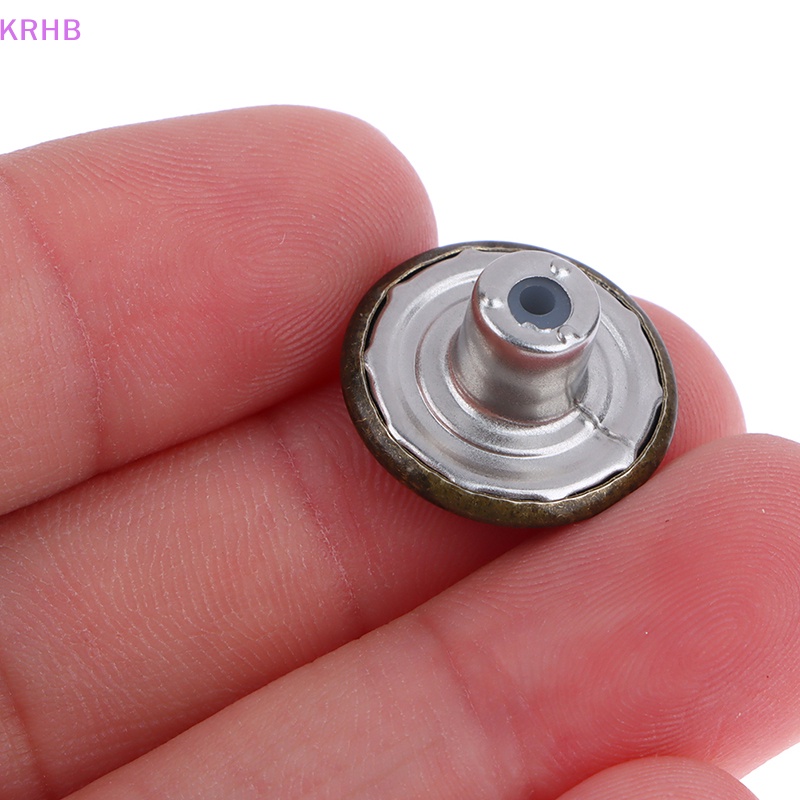 Set 10 Nút Quần Jean Thay Thế 17mm Kèm Tua Vít Mới