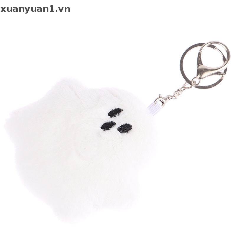 Móc Khóa Hình Ma Nhồi Bông Mềm Mại Đáng Yêu