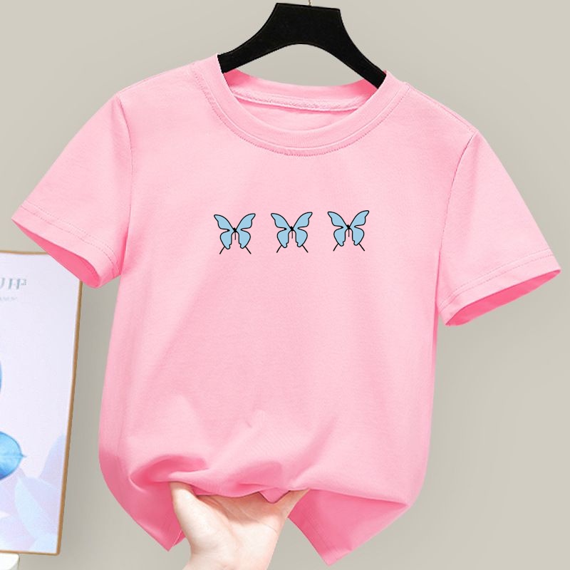 Áo Thun Unisex Tay Ngắn Siêu Nhẹ Cho Bé Trai 1-12 Tuổi