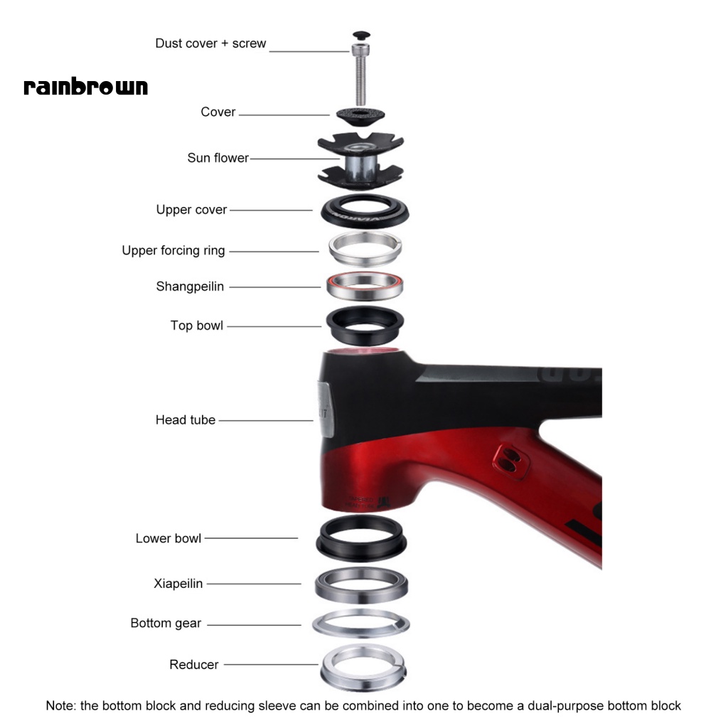 &lt; Rainbrown &gt; Nắp Bu Lông Xe Đạp Có Vòng Bi Kép Chống Ăn Mòn Dễ Lắp Đặt Thiết Kế Tích Hợp Tai Nghe