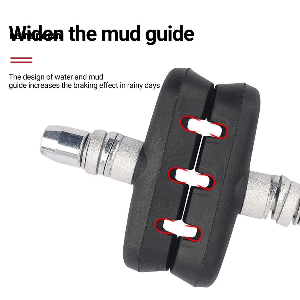 1 Cặp Giá Đỡ Phanh Cao Su Kết Cấu Tiếng Ồn Thấp Chống Mài Mòn Loại V Yên Tĩnh Cho Xe Đạp