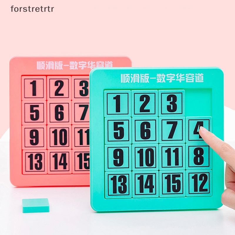 Forstretrtr Đồ Chơi Bảng Trượt Xếp Hình Số Huarong Road EN