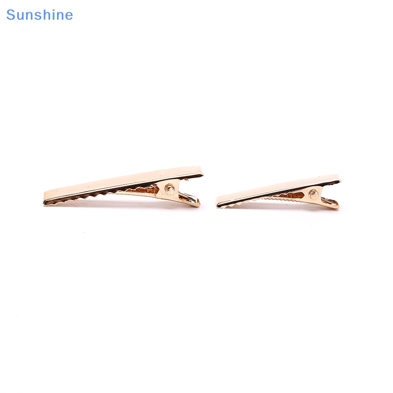 Set 100 Kẹp Tóc Cá Sấu Bằng Kim Loại Màu Vàng KC DIY