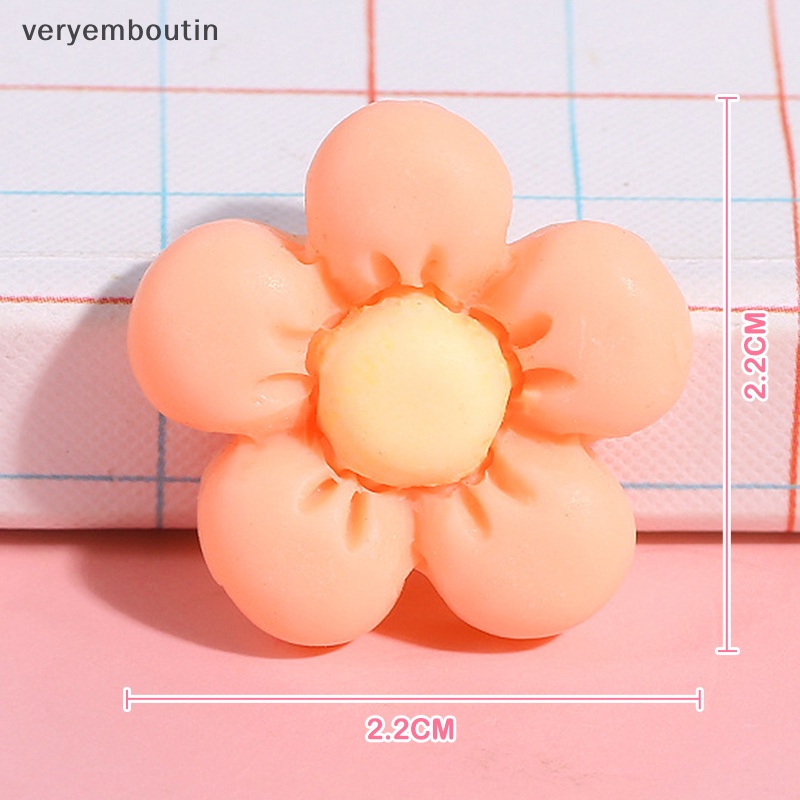 Set 10 Kẹp Tóc Hình Hoa Hướng Dương Có Nam Châm Hít Tủ Lạnh / Điện Thoại DIY