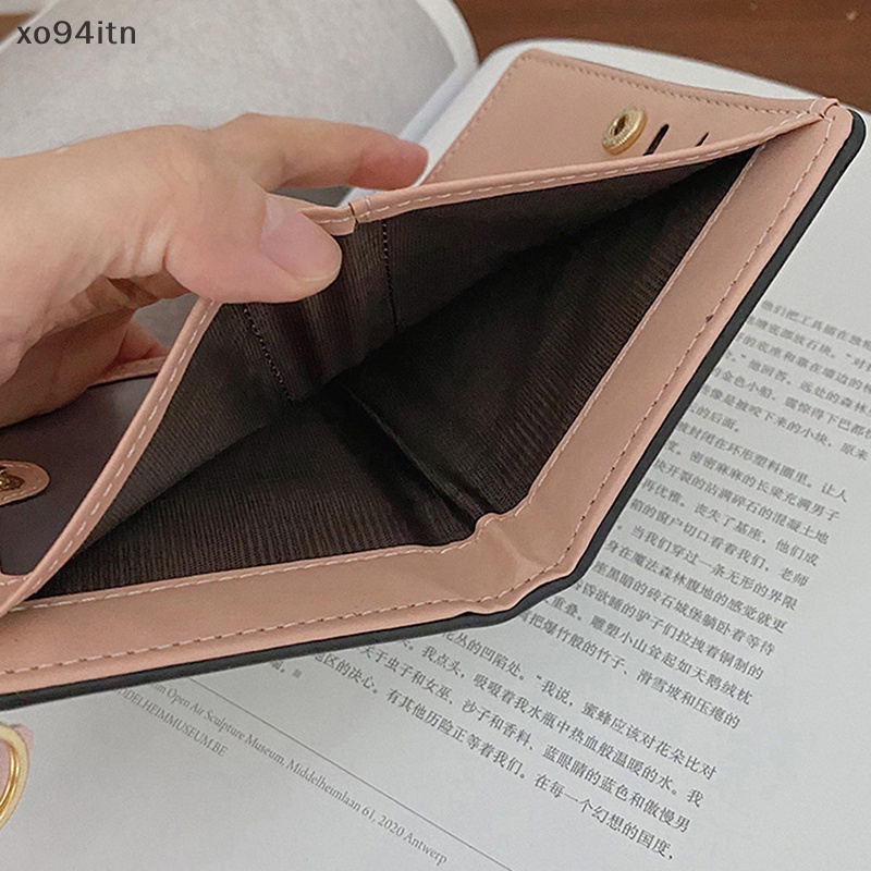 Ví Ngắn Bằng Da PU Có Khóa Kéo Thời Trang Dành Cho Nữ