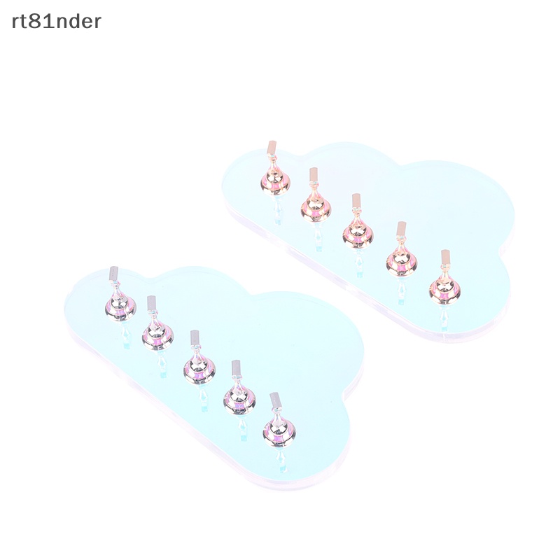 Giá Đỡ Móng Tay Giả Hình Đám Mây Bằng Nhựa Acrylic Tiện Dụng Cho Salon