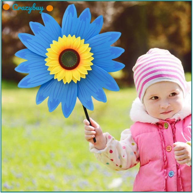 Cr Cối Xay Gió Hình Hoa Hướng Dương Trang Trí Sân Vườn