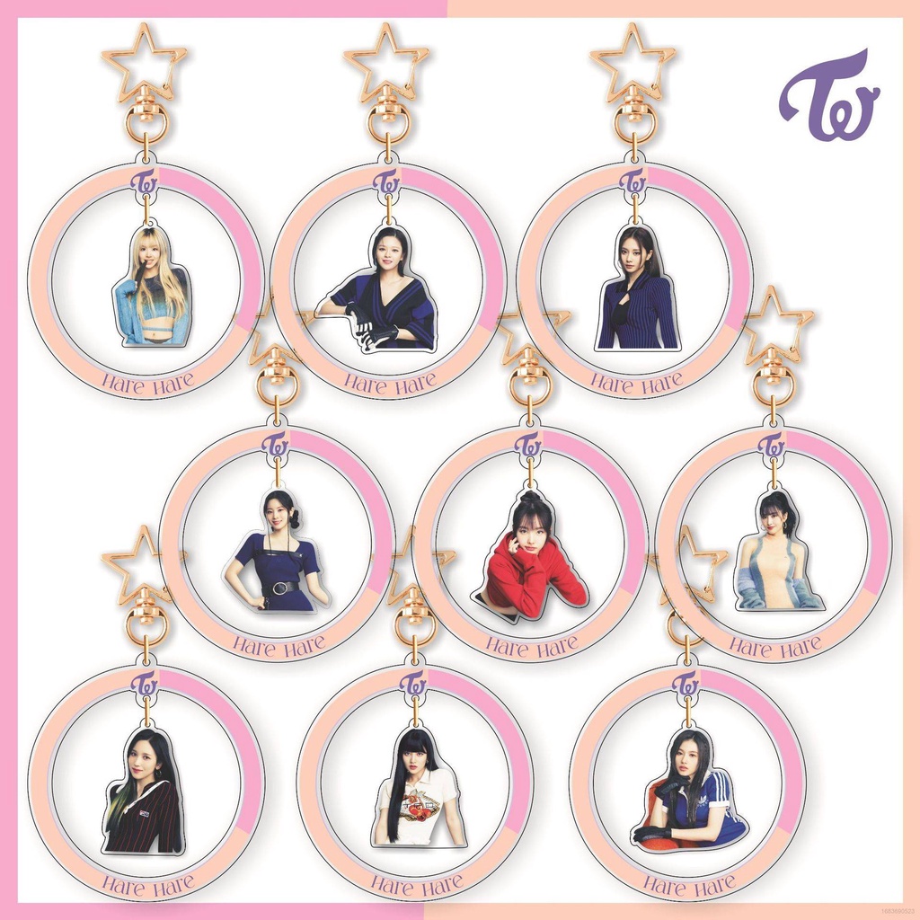 Móc Chìa Khóa Bằng acrylic Hình Nhóm Nhạc TWICE IM NAYEON Yoo JeongYeon Momo Sana Park Ji Hyo Mina