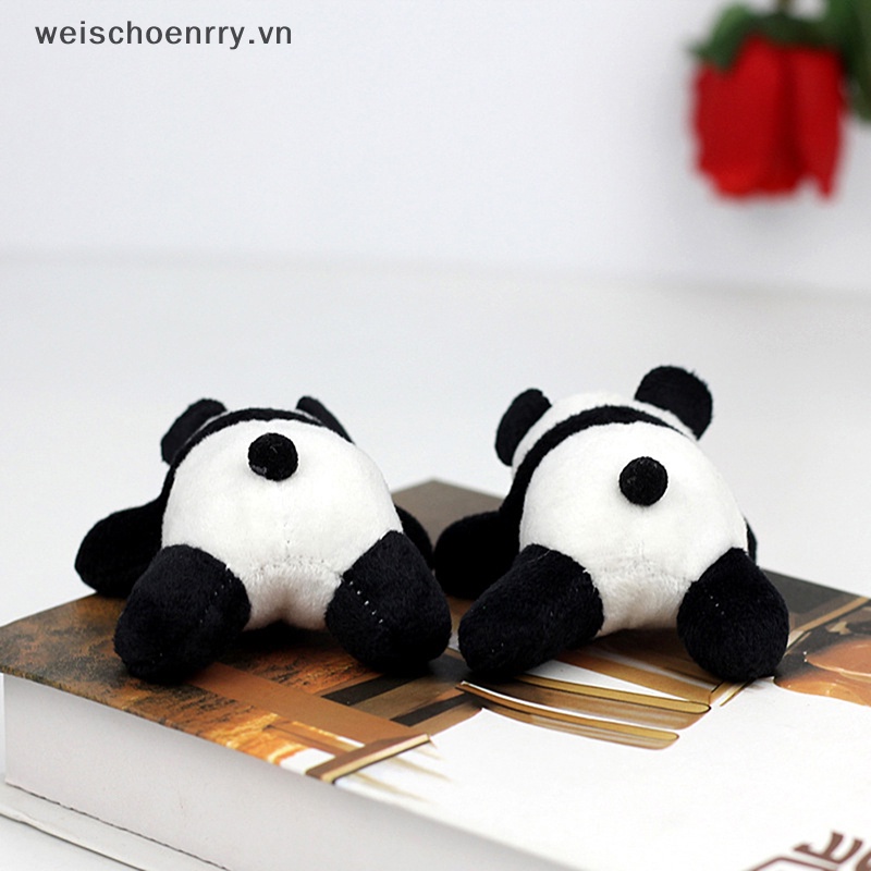 Móc Khóa Gấu Trúc Nhồi Bông Đang Nằm Dễ Thương