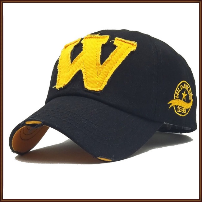 Mũ Lưỡi Trai Cotton Chống Nắng Thêu Chữ Beisbol W Thời Trang Cho Nam Và Nữ