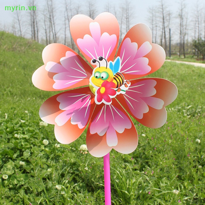 Myrin Set 2 Cối Xay Gió Bằng Nhựa Một Lớp Nhiều Màu Sắc Hình Hoa Bướm Trang Trí Sân Vườn Cho Trẻ Em Bán Chạy VN